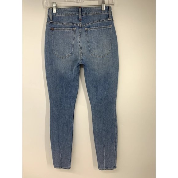 Alice + Olivia AO LA Good Mid Rise Exposed Button Ankle Jeans Size 25 - Picture 6 of 10